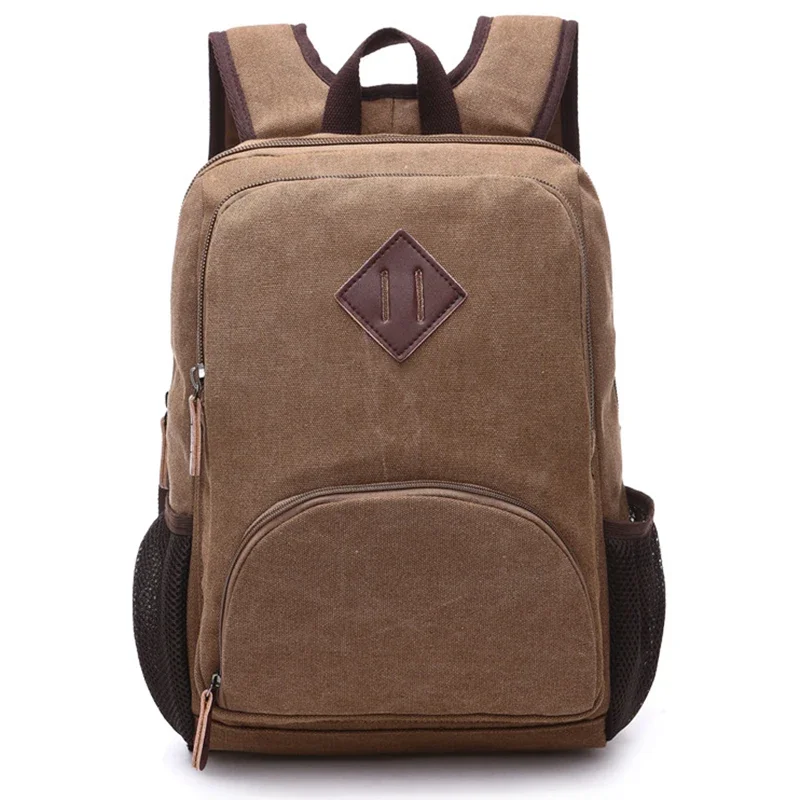 Mochila Para Laptop Canvas Backpack Men Teenagers School Back Pack Laptop Bagpack Travel Bags Retro Rucksacks Mochila De Viaje