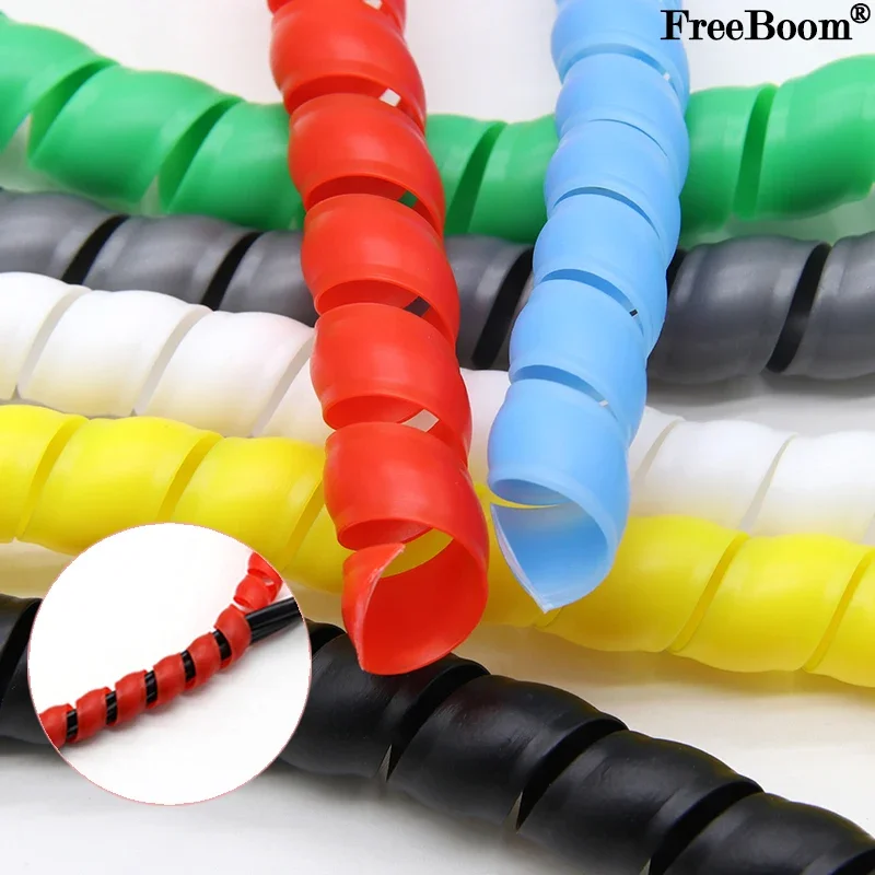 

2/5/10Meters 8mm ~ 40mm Line Organizer Pipe Protection Flexible Spiral Wrap Winding Cable Wire Protector Cable Sleeve Cover Tube