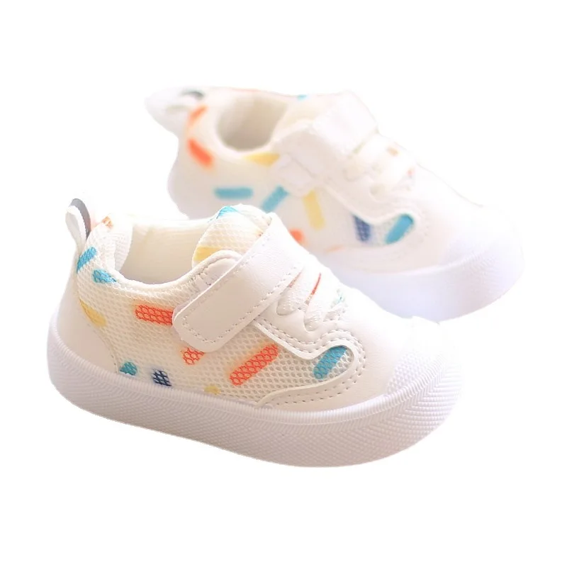 Chaussures de marche décontractées à semelle souple pour bébé, chaussures en maille pour nouveau-né, chaussures de sport pour garçon et fille,