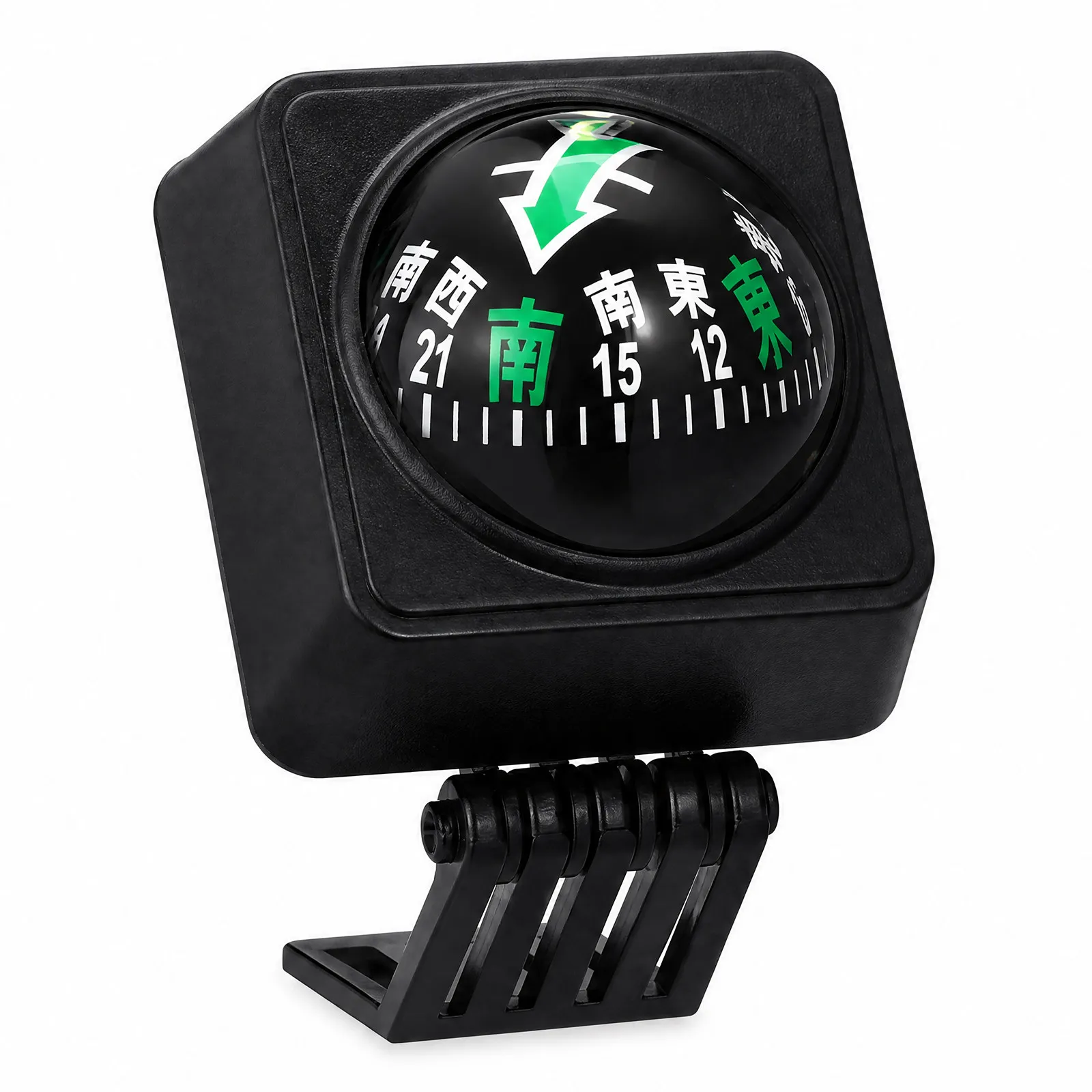 Professional Car Compass Ball with Adjustable Viewing Angle Omnidirectional Directional Dashboard Guide for Vehicles Auto