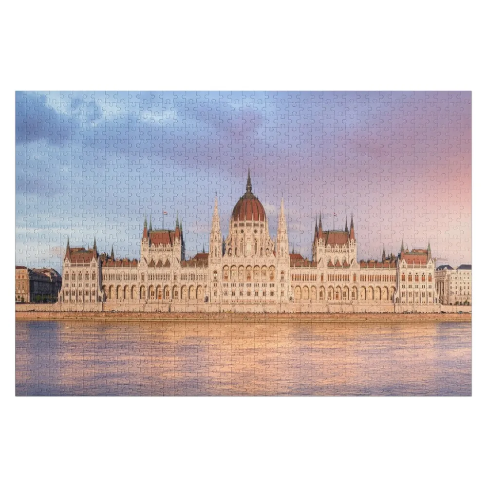 

Угорский Парламент на восходе солнца в Будапепеде, Венгрия Пазл Персонализированные пазлы для взрослых Пазл