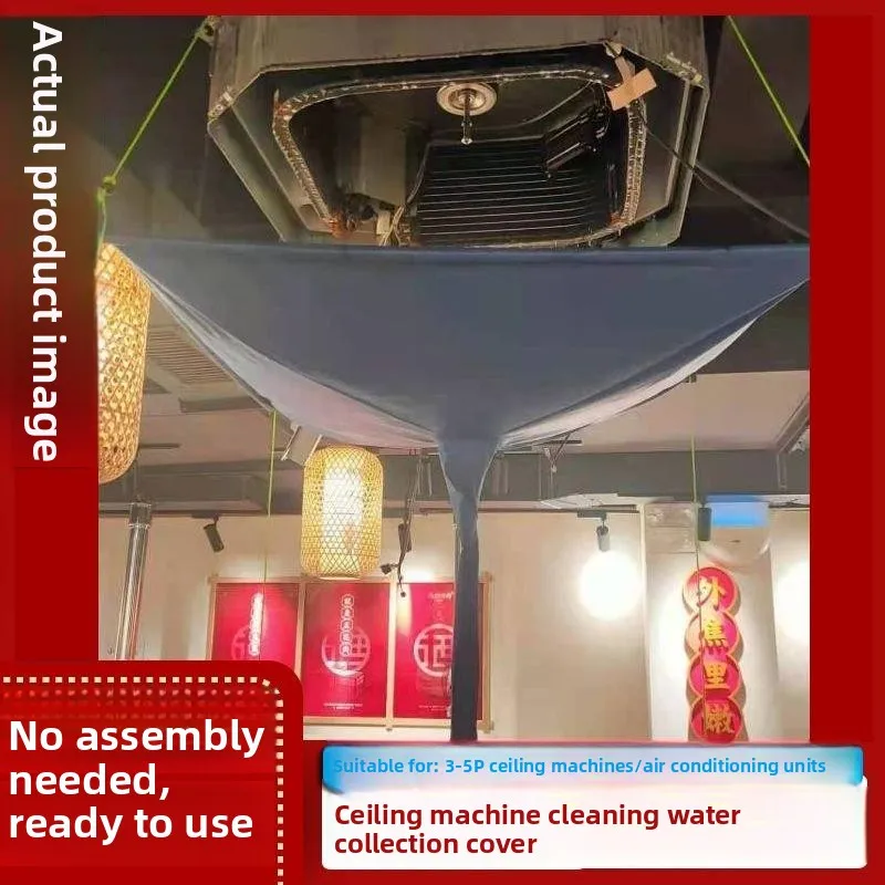 

Waterproof Cleaning Cover for Ceiling Air Conditioning Unit Central Air System Drip Pan Hanging Style Dust Protection Shield
