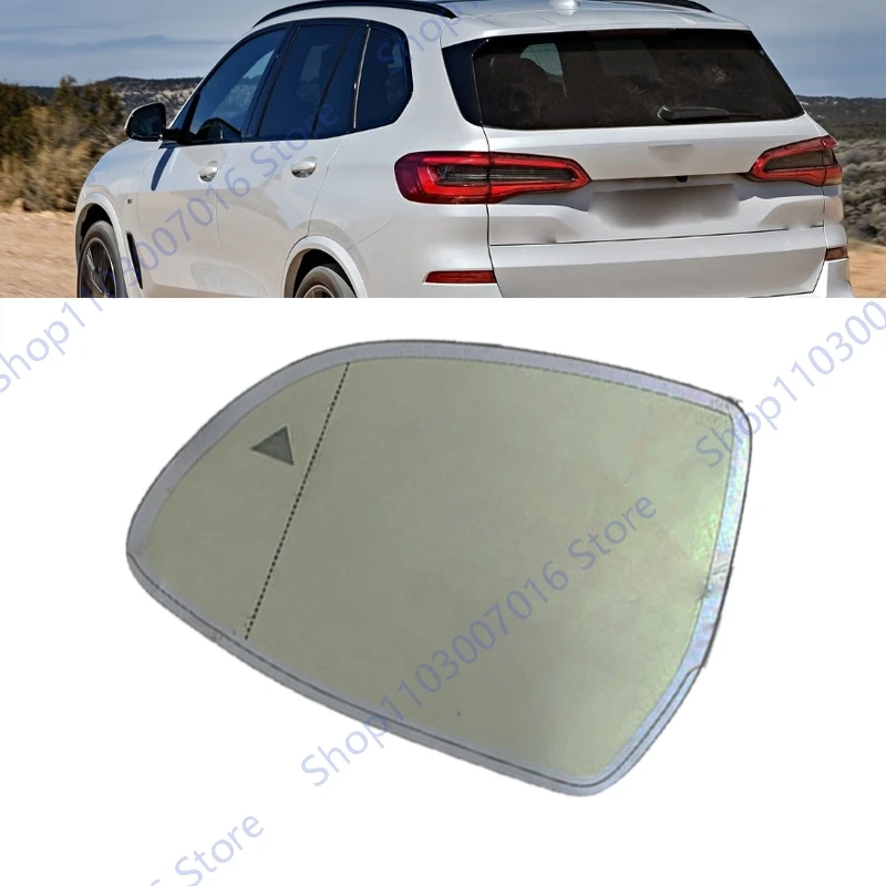 Car Door Mirror Glass Lens with Heated Blind Spot For BMW X3 X5 G01 G02 G05 G06 G07 2018-2023 Left Auto Dimming Rearview Mirror