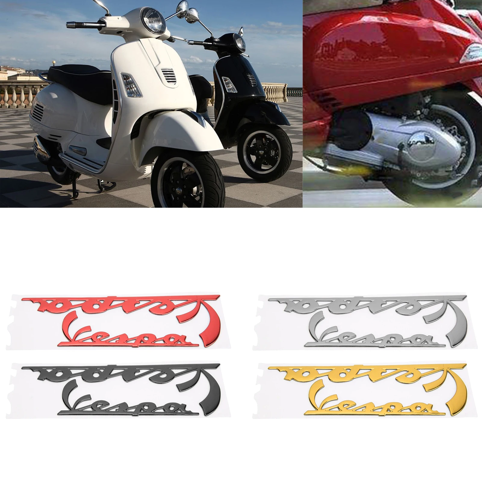 Emblem Sticker 3-Dimensional Decal for Vespa GTS300 LX125 LX150 IE Sprint Primavera 300 LX LXV Super new image 3