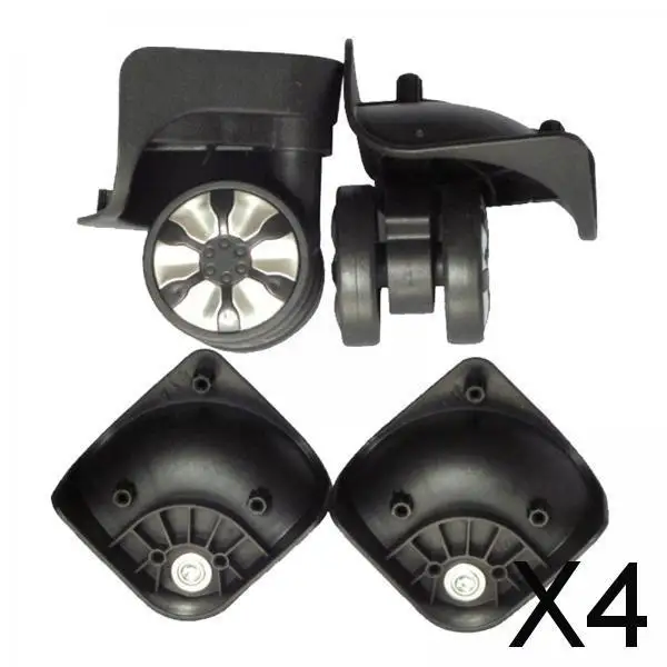 

DIY Luggage Suitcase Replacement Wheels Silent Swivel Caster Plastic Dual Roller for Trolley Case Repair