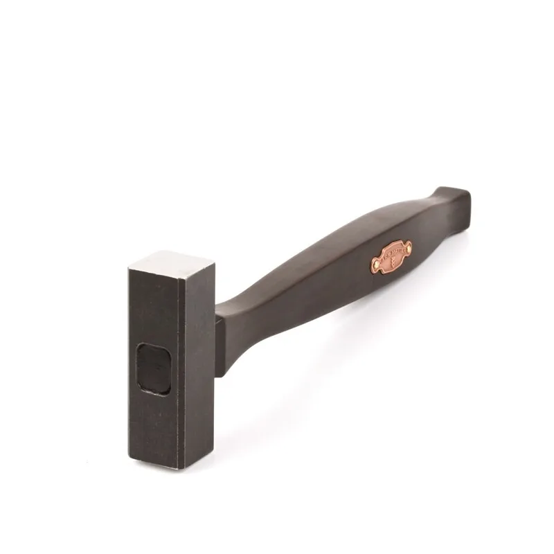 Everbright Store Classic Small Square Hammer 440C Steel Hammer Ebony Wood Handle Small Hammer