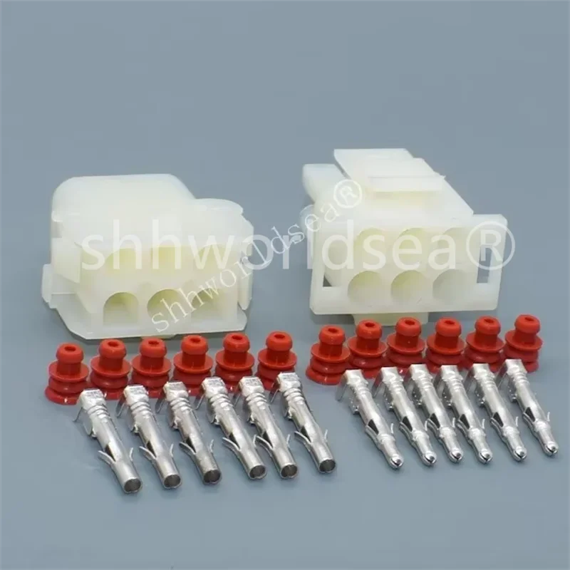 Shhworldsea 6 Pin Auto Elevator Special Wire Plug 63080 1-480704-0 1-480705-0 6.3mm Pitch Female Male Connectors