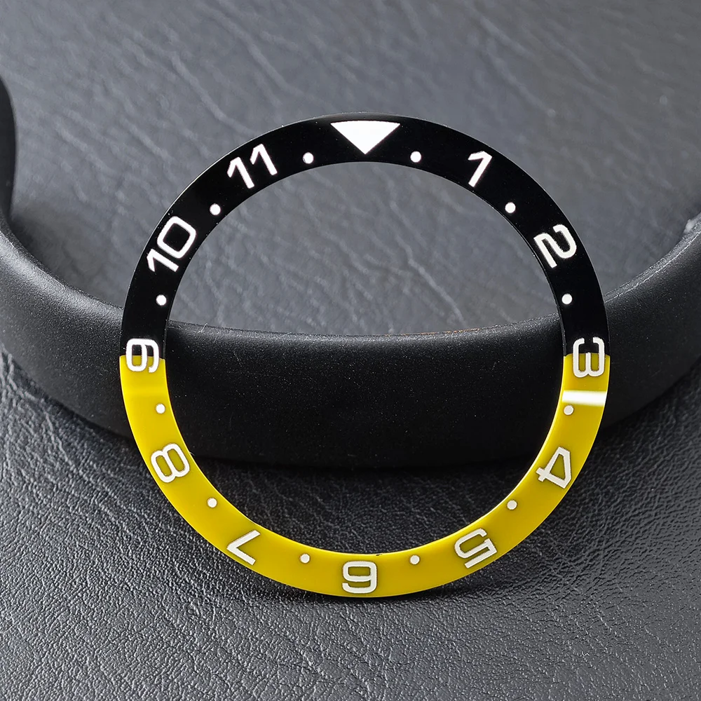 38mm * 30,6mm Geneigter Keramik-Lünetteneinsatz für Herrenuhren Ersatz-Lünette mit Kohlefaser-Textur Uhren-Lünetteneinsatz – Detail 16