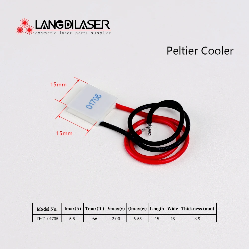 ペレットcooler-plate-tec1-01705、冷却ポンプサイズ15-15-39mm