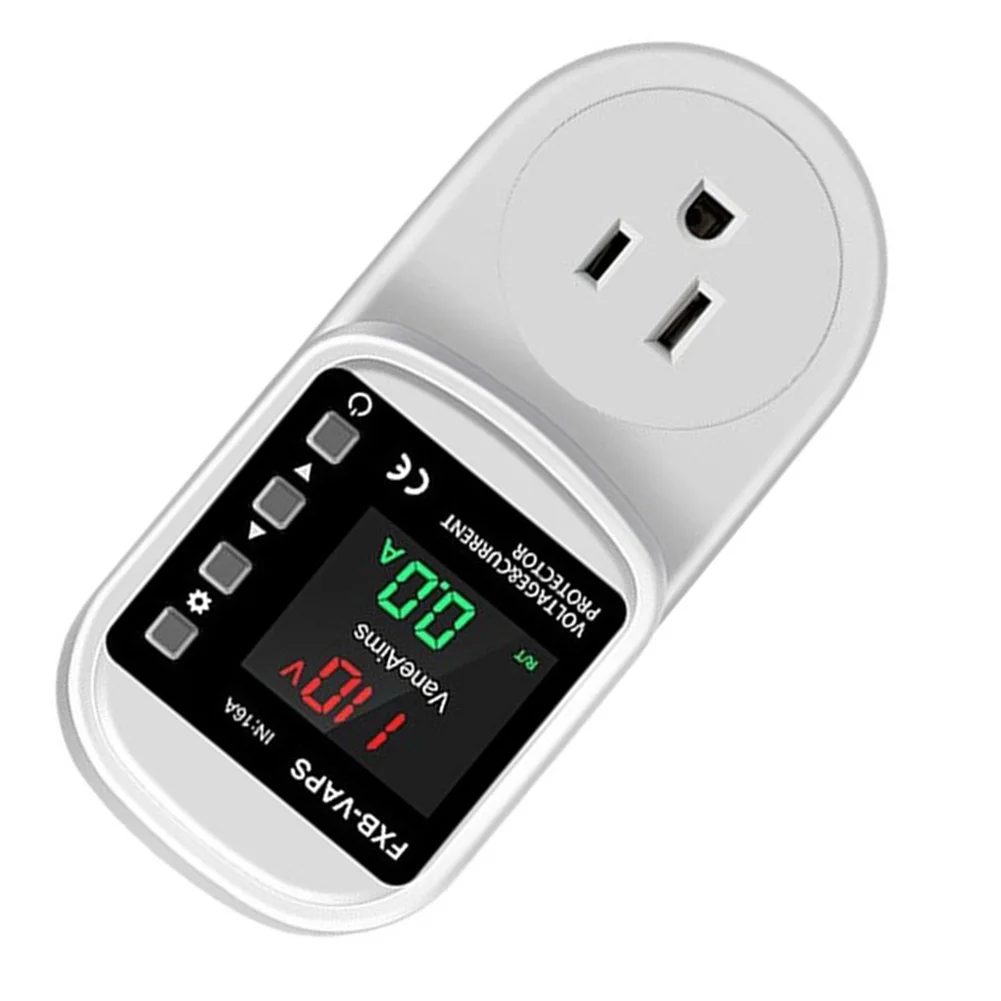 For 110V 16A Over Under Voltage Protection Device for Household Appliances Continuous Monitoring Auto Capability