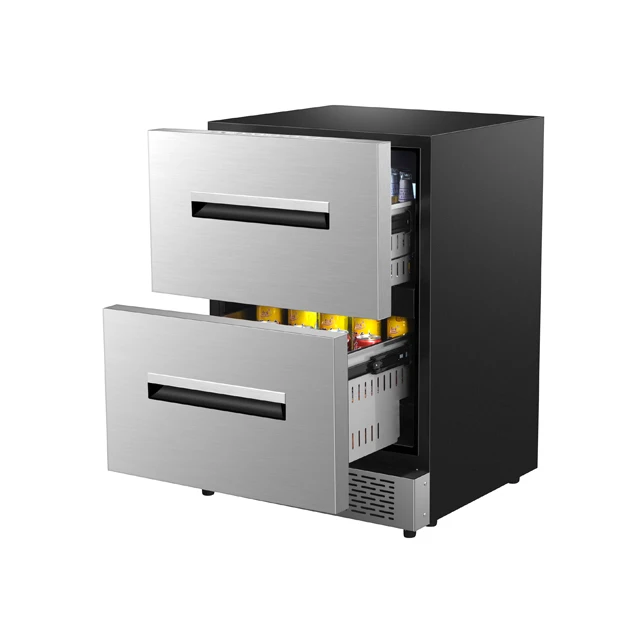 

Электрический холодильник для вина 24 дюйма, холодильник с выдвижным ящиком из нержавеющей стали ADA из нержавеющей стали