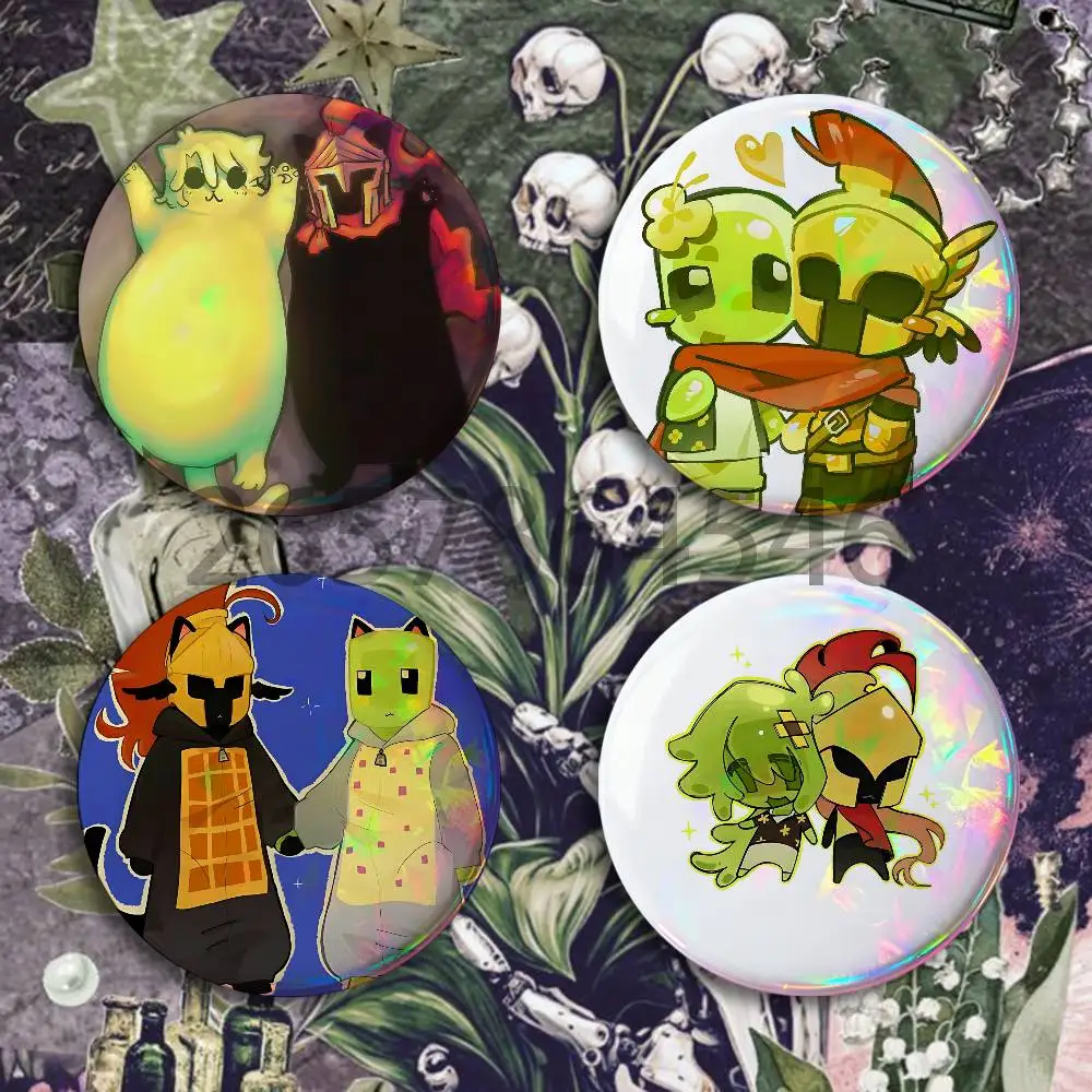 Cute Chibi S-SFAWTDE Badges Set  25 32 44 58 75 mm Round Customizable Wholesale Fan goods Self-made fan freebies