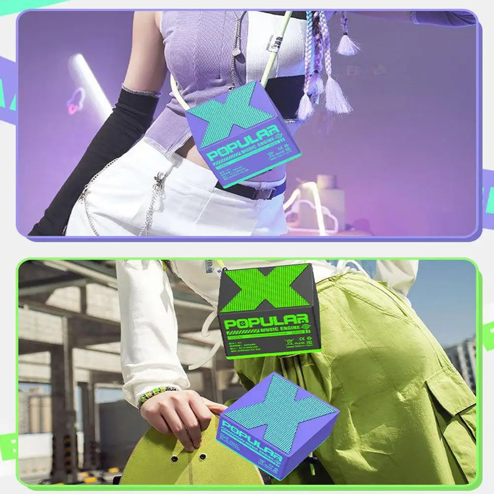 Sem fio bluetooth 5.0 mini áudio ao ar livre alto-falante portátil de gama completa baixo som usb recarregável leitor de música de alta fidelidade