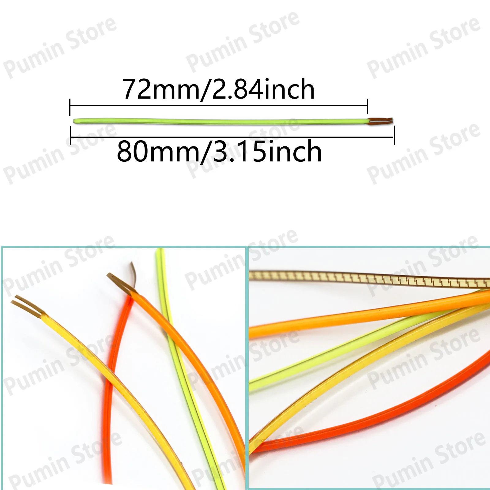 1/2/3/5/10pcs LED Flexible DC3V 80mm Edison Bulb Flexible Filament Red Green Ice/Blue Warm White Party Light Source Decoration
