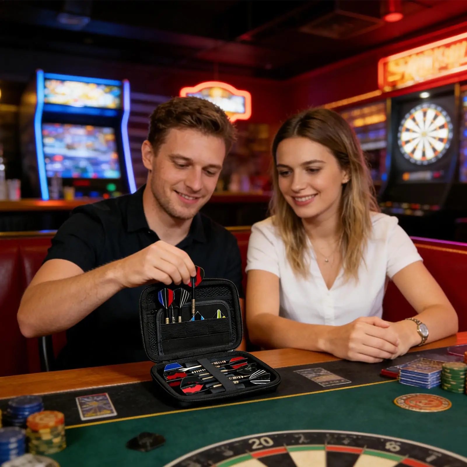 

Чехол для дротиков со стальными наконечниками, портативный мешочек для хранения, органайзер для дротиков с мягкими наконечниками для игроков, коллекционеров, начинающих, соревнователей, для турниров