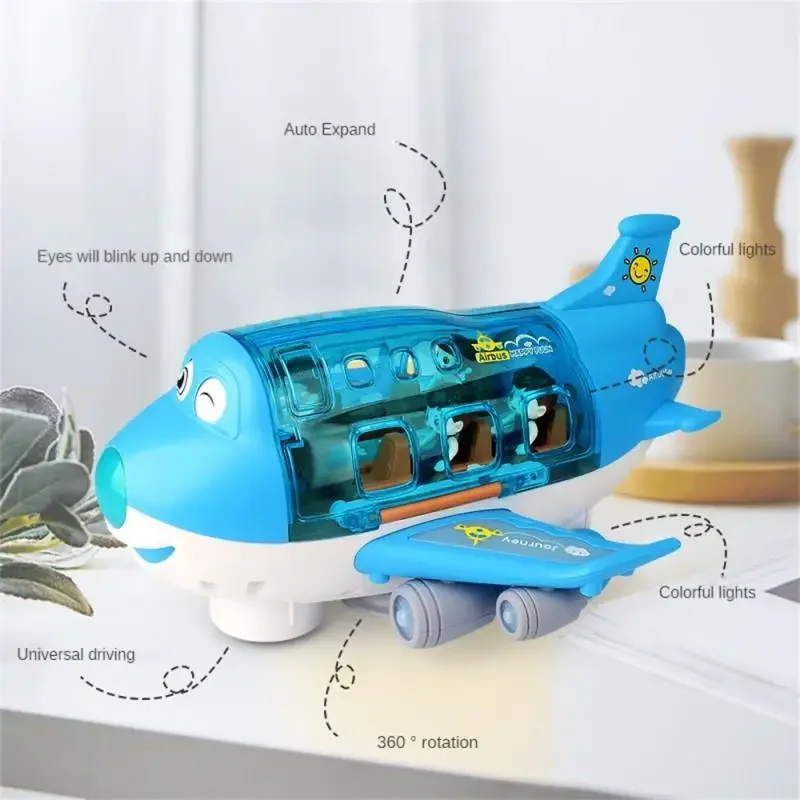 Simulation Model Universal Driving Colorful Package Electronic Toy Kids Toys Enhance Cognitive Ability Airliner Model Brain Game