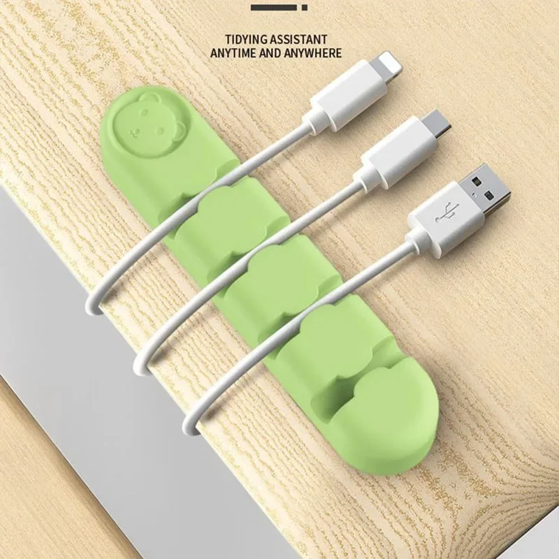 Cable Holder Desk Tidy Organizer Cord Protector Cable Holder for Table Cute Cable Holder ZMLXQ03