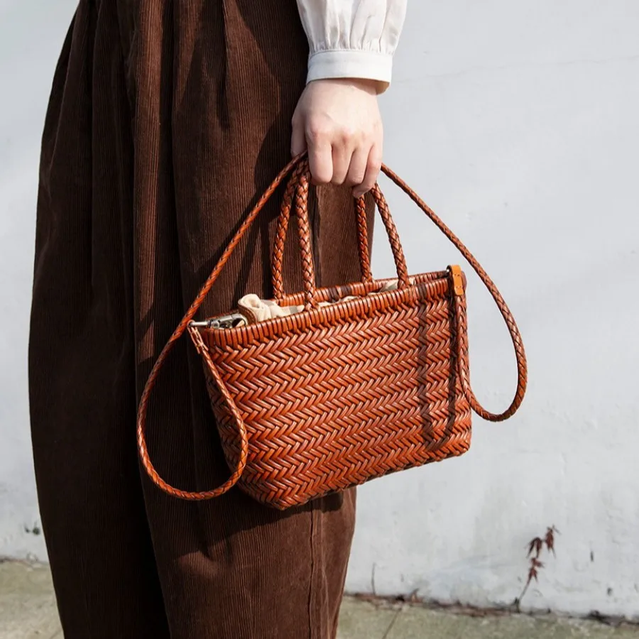 

Сумки ручной работы из натуральной кожи, винтажные сумки-корзины, сумки через плечо из коровьей кожи, женские бестселлеры.