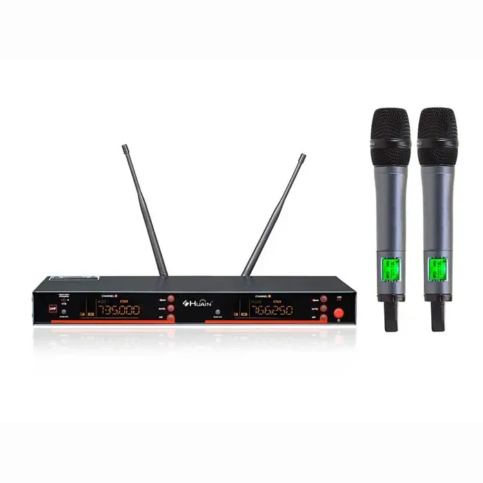 Hot sale professional Dual Channel for church UHF wireless Conference microphone