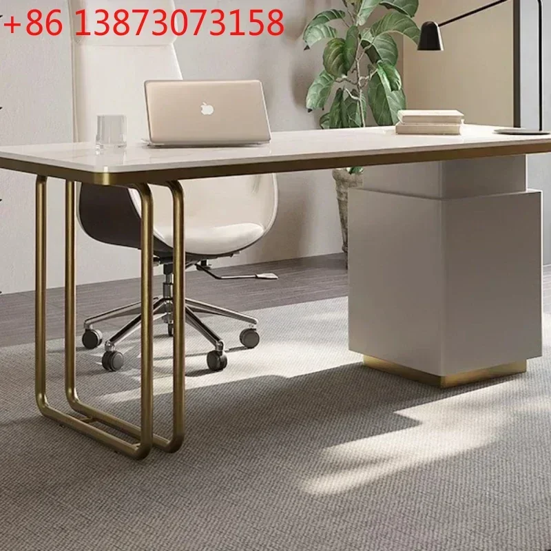 Computer Office Table Computer Gaming Motion Standing Desks Study Tables Minimalist Rock Board Desk Light Luxury Learning Desk