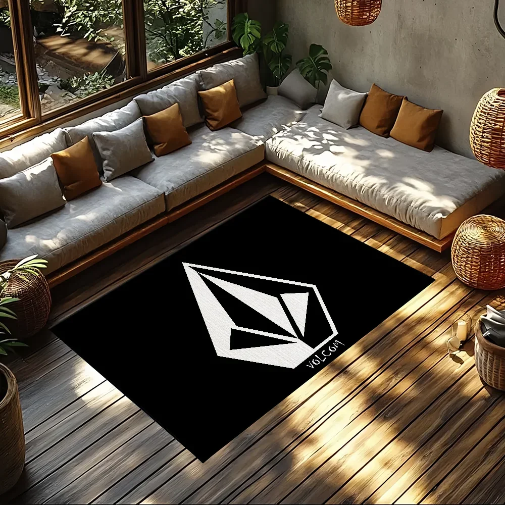 

small carpet Rug Volcoms Logo Carpet Home Decor Bedroom Mat Hallway Balcony Carpet Entrance Doormat Decoration