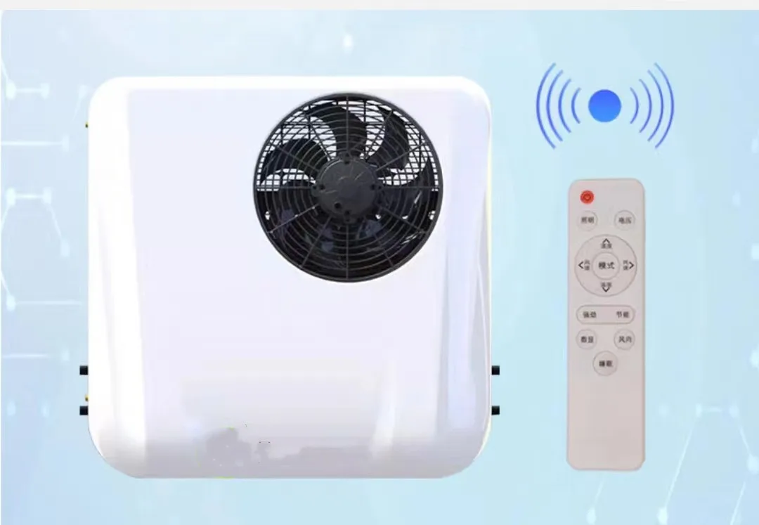 ميني نوع 24 فولت سقف علوي شاحنة وقوف السيارات برودة صغيرة 48 فولت مكيف الهواء لتخييم RV