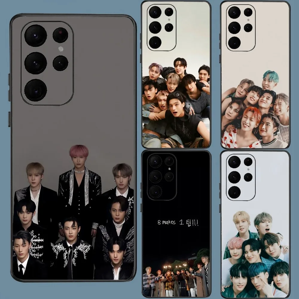 

A-Ateez Work Phone Case For Samsung Galaxy A52 A12 A51 S21 Edge S22ULTRA S23 S20LITE Plus Ultra Black Cover