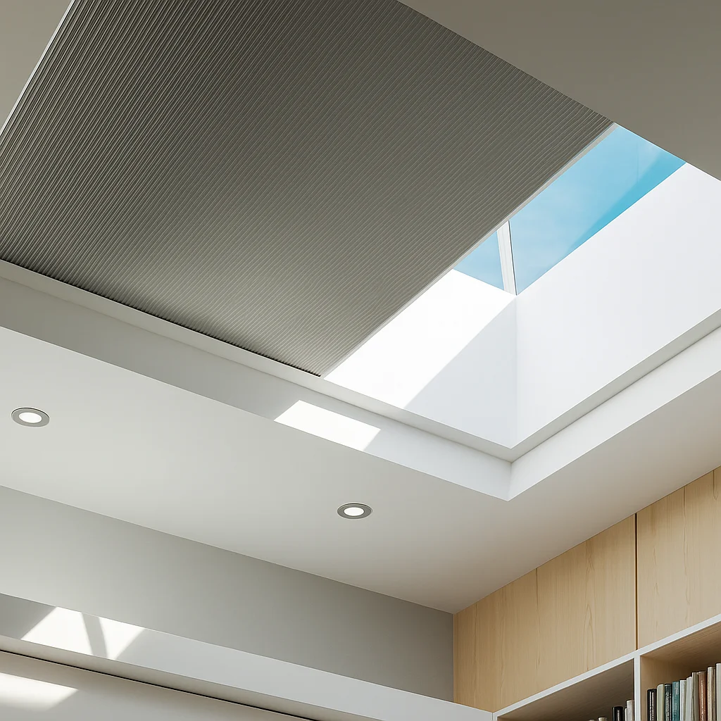 

Energy Saving Skylight Honeycomb Blinds - Block Heat & Sun for Roof/Velux Windows. Custom Blackout Shades. Easy DIY! Top Thermal