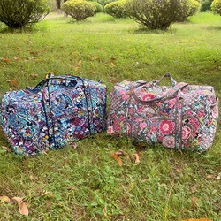 VB color limitado algodón puro impresión ecológica bolsa de equipaje de mano bolsa de viaje de gran capacidad bolsa de equipaje