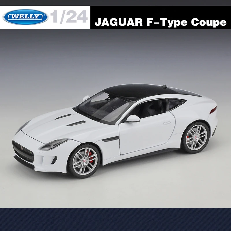 Welly 1:24 JAGUAR F-Type Coupe Alloy Sports Car Model Diecasts Metal Toy Vehicles Car Model Simulation Collection Childrens Gift