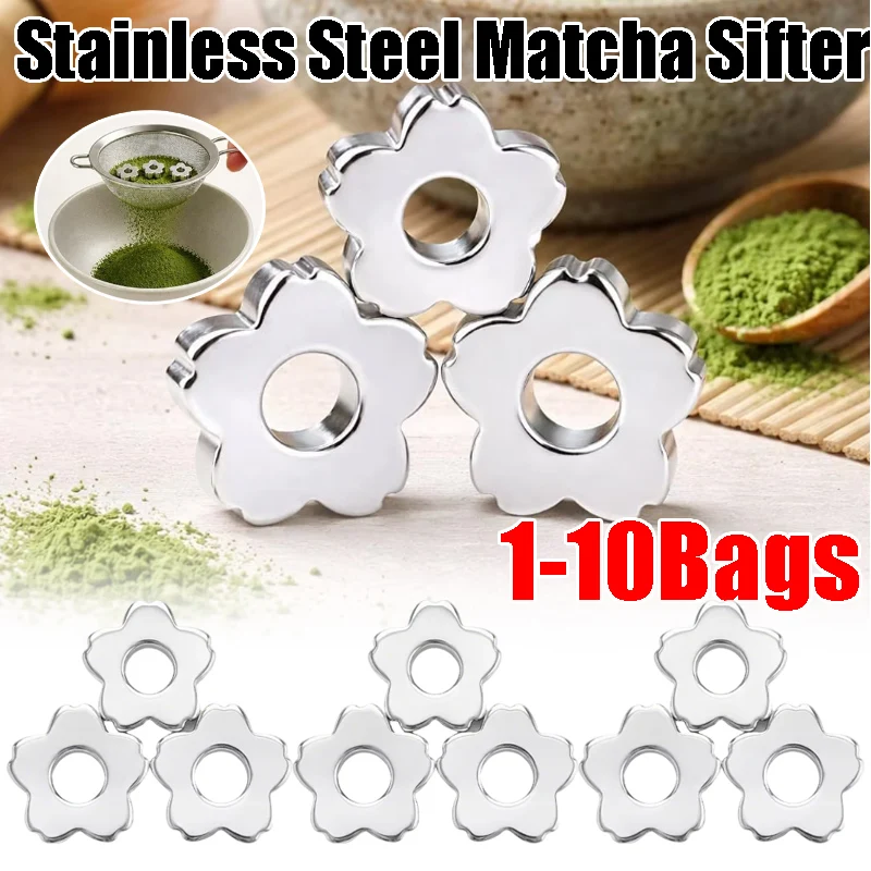 Tamizador de Matcha de Malla Fina de Acero Inoxidable, Filtro de Polvo Antiaglomerante, Herramienta Profesional para Preparación de Matcha Sin Grumos