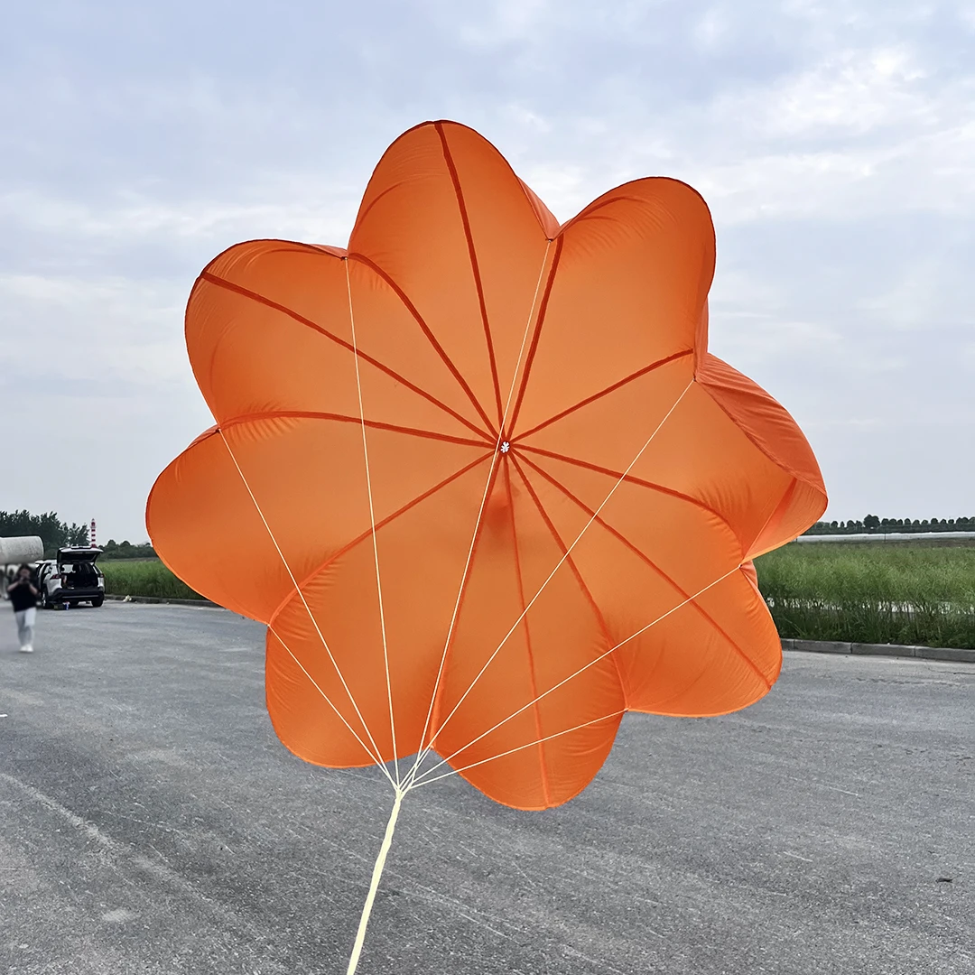 FPV 드론 UAV 모델 항공기용 나일론 낙하산 배출 우산 - 랜야드 포함 야외 착륙 보호 4-15kg급