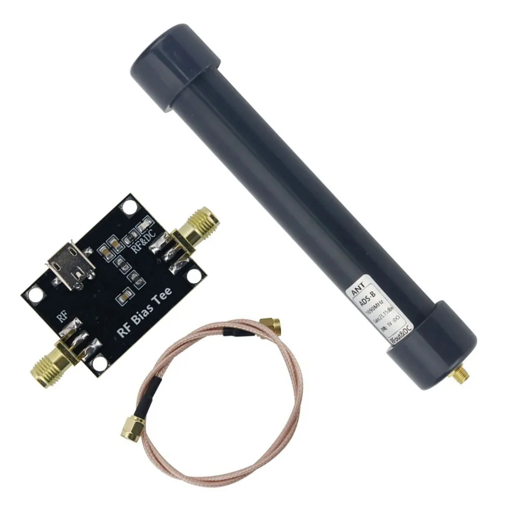 1090MHz Active RF Receiver Antenna 23.15 DBi Gain For SMA Female Connector And Multiple 5V Power Options For ADS-B Outdoor Apply