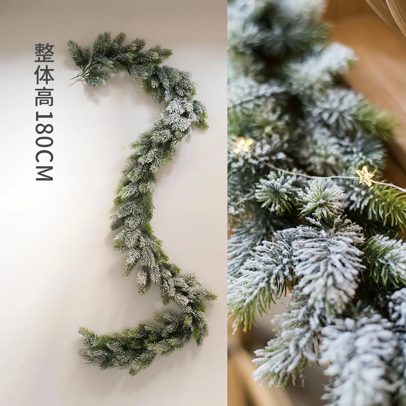 180cmArtificialChristmas plant vine cedar garden decoration bedroom living room balcony plant decoration wreath table decoration