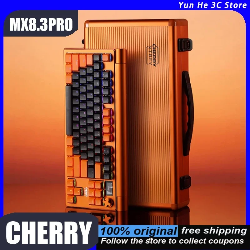 CHERRYMX8.3PRO Wireless Keyboard Tri-mode Customizable Gaming Hot-swappable Aluminum Alloy Low Latency High Quality RGB Lighting