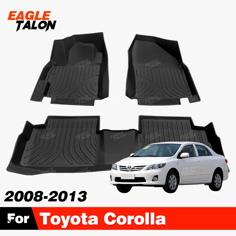 

Изготовленный на заказ автомобильный коврик из ТПЭ для Toyota Corolla 2008-2013 12 11 10 09, полный комплект, водонепроницаемый защитный коврик, аксессуары, детали