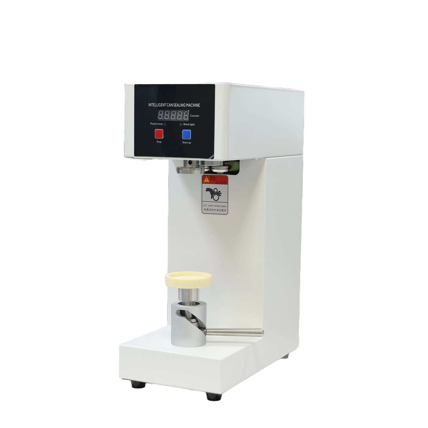 

QLS-180 Efficient Can Sealing Machine 220V for 55mm Cans with One Touch Control and No Vibration