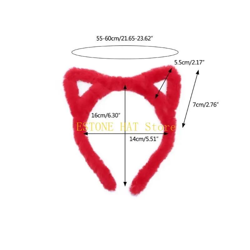 49mf Cos-Playbandband en peluche Cats Hairhoop Hairhoop Belle coiffe coiffure