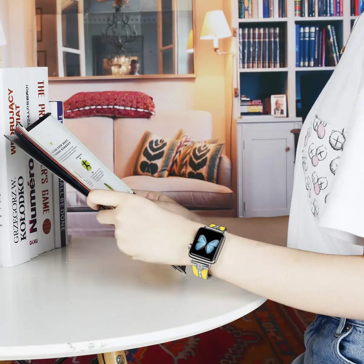 Luxury Metal Diamond Strap for Apple Watch Ultra 9 8 7 45mm 41mm 49mm 6 5 4 SE 44mm 40mm Woman Bracelet Wristband iWatch 3 Band