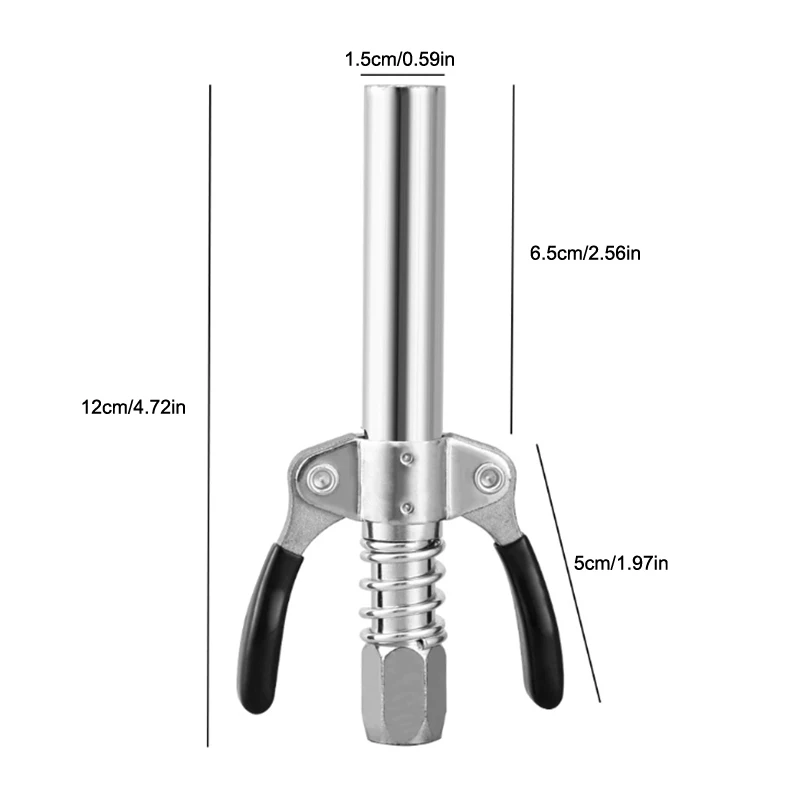 車用シリンジ潤滑剤チップグリースノズル修理用グリースカプラー10000 PSI NPTI/8オイルポンプクイックリリースグリースチップツール