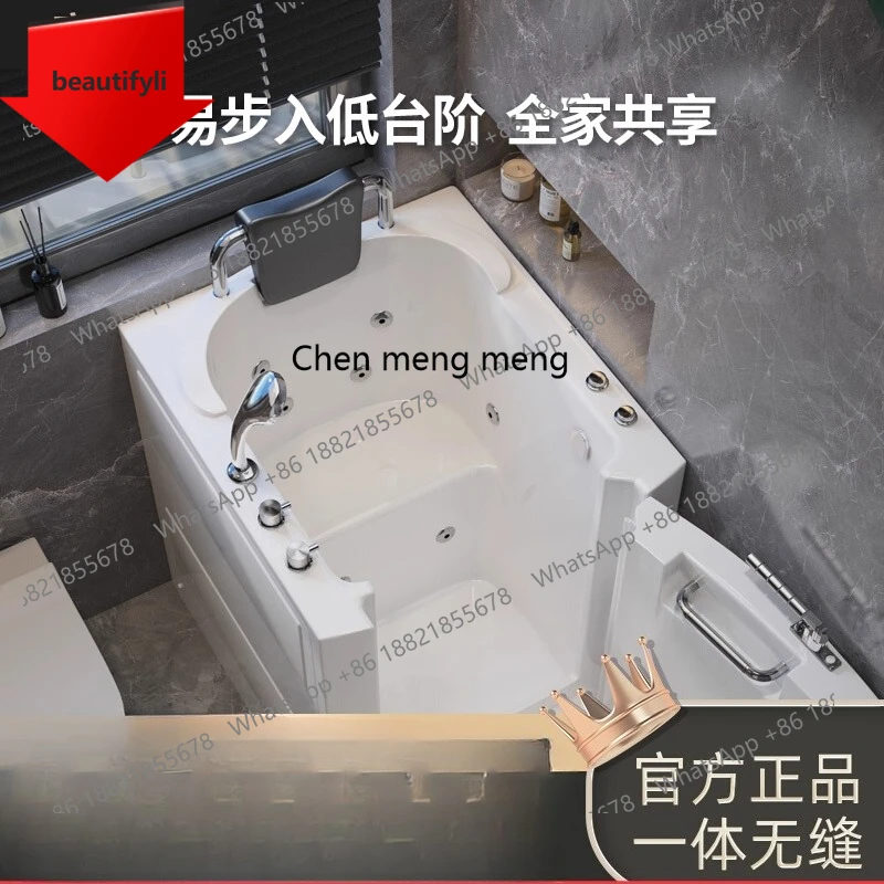 X188 Walk-in elderly bathtub household acrylic insulation side door barrier-free for the elderly