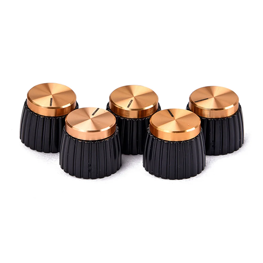 

5Pcs Gold Push on Knobs for Guitar Amplifier Easy Install 156mm 195mm Outer Dia Guitar Amplifier Knob Push on Knob