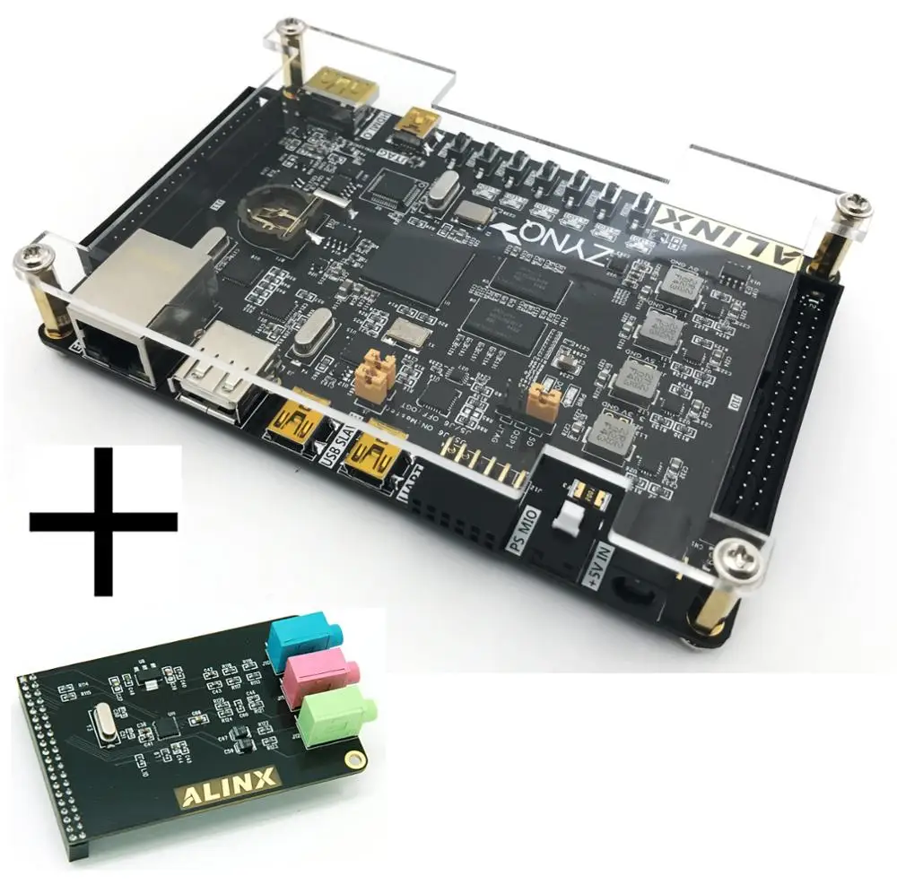XILINX ZYNQ XC7Z020 FPGA Development Board 7000 7020  8Gbit DDR3 ALINX Brand (FPGA Board + Audio Module)