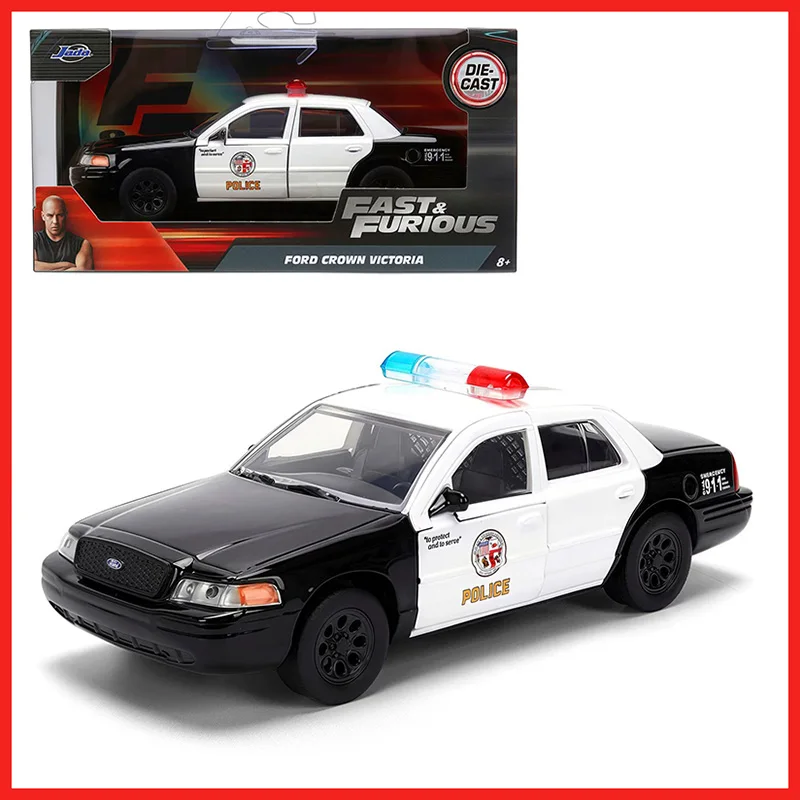 Modelo de Auto Crown Victoria de Aleación Fundida a Presión JADA, Escala 1/32, Colección Estática, Decoración, Recuerdo, Regalo, Hobby y Juguetes