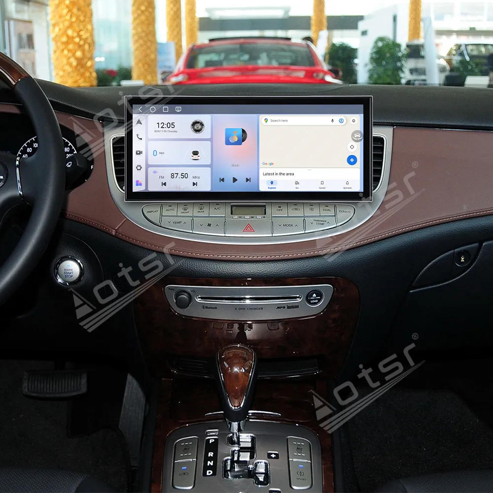 15.8 Inch In-Dash Touch Screen Car Radio GPS Navigation Stereo For Hyundai Genesis 2008-2013 Multimedia CarPlay Android Auto 4G
