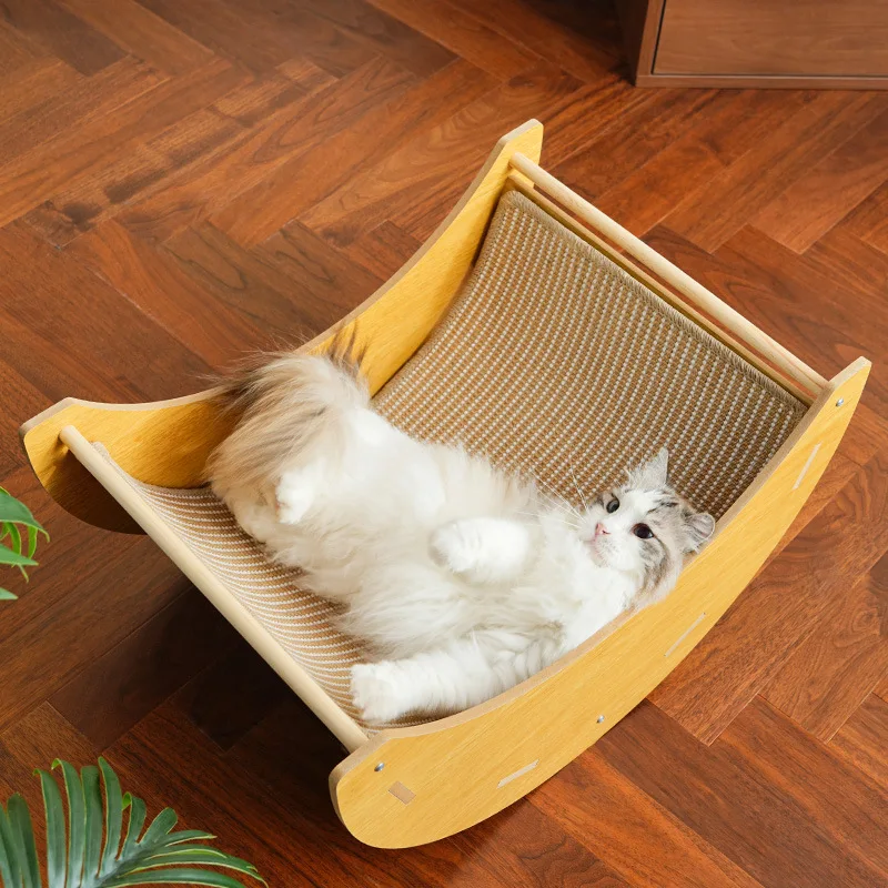 Cat scratching board, cat bed, rocking bed, wall-mounted multi-functional home cat scratching post