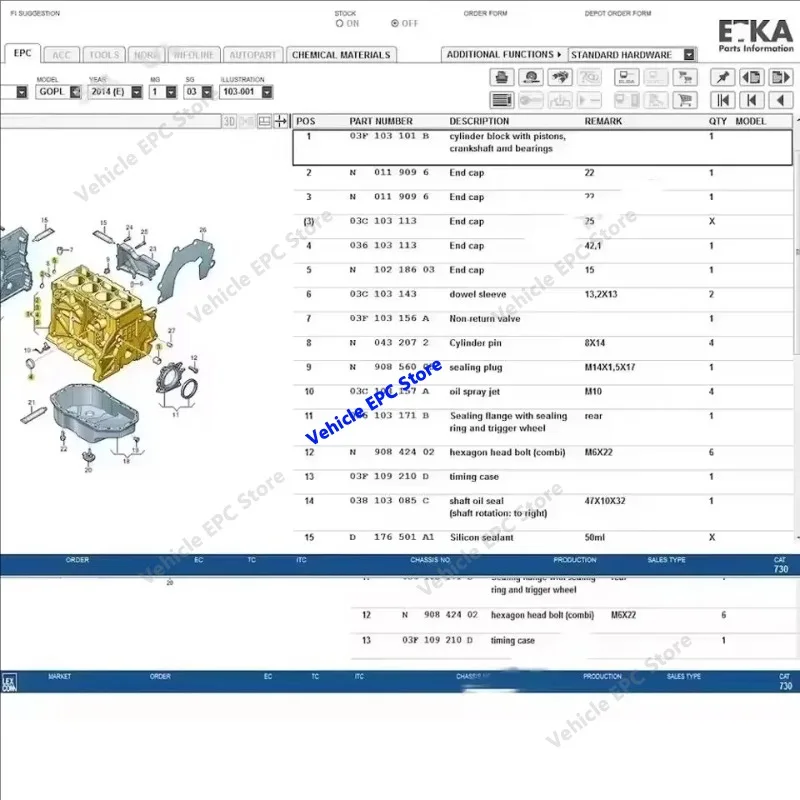 2026 hot selling newest  for  Elsawin 6.0 with ETK 8 .6 Auto Repair Software Electronic Parts Catalogue Elsa win 6.0 ETKA 8.5