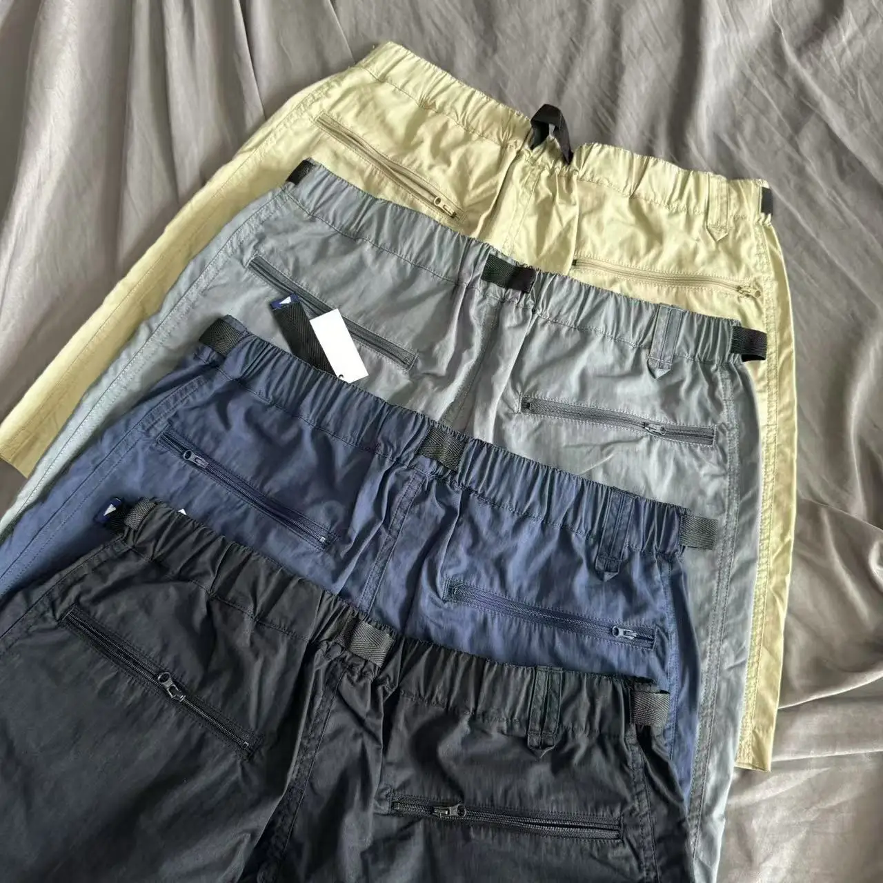 SurfSupply Quick Dry Surfing Shorts Belt  Fashion Men's Women's Five-Point Pants Summer Leisure Straight Leg Shorts