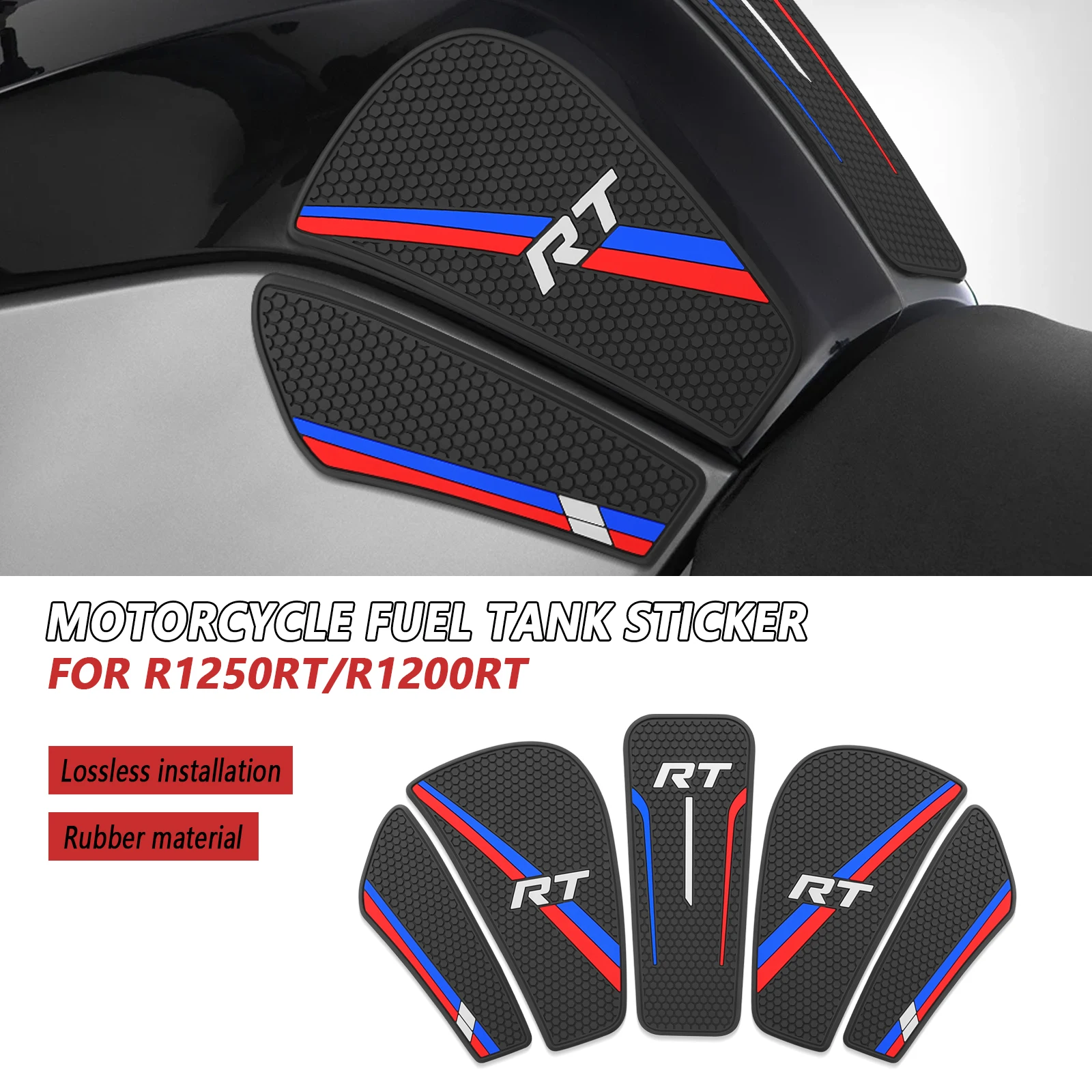 

For BMW R1250RT R1200RT 2020-2024 Fuel Tank Sticker Motorcycle Tank Pad Oil Gas Tank Protector Cover Decal Decoration R 1250 RT