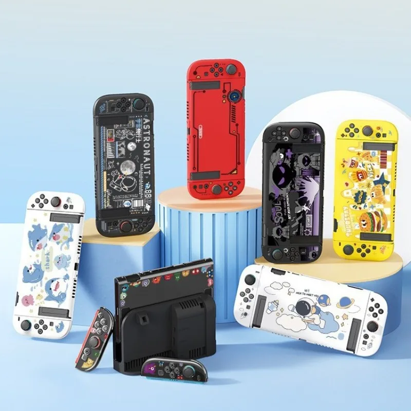 19 نوعًا من حافظة ناعمة مقاومة للصدمات للتبديل 2 - غطاء حماية قابل للإرساء، غلاف NS2 لطيف للتبديل 2025